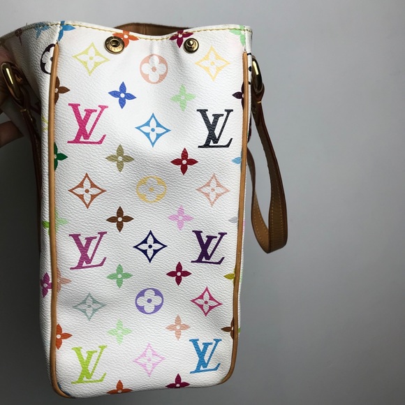 SOLD Louis Vuitton Aurelia MM White Multicolor - Picture 5 of 16